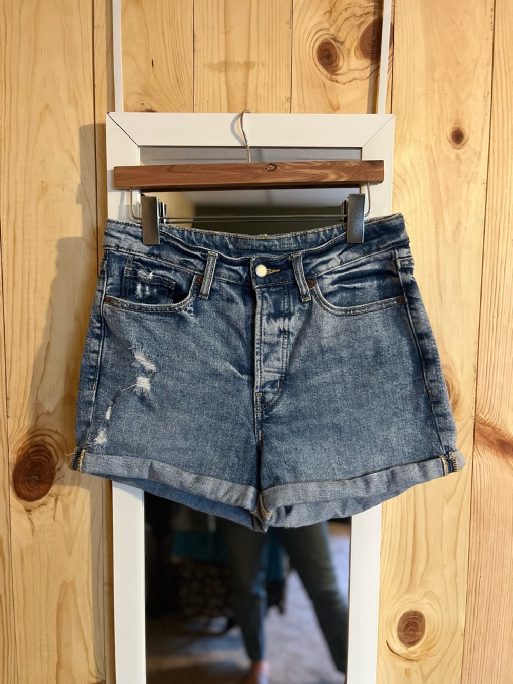 Old Navy High Rise OG Straight Fit Denim Shorts